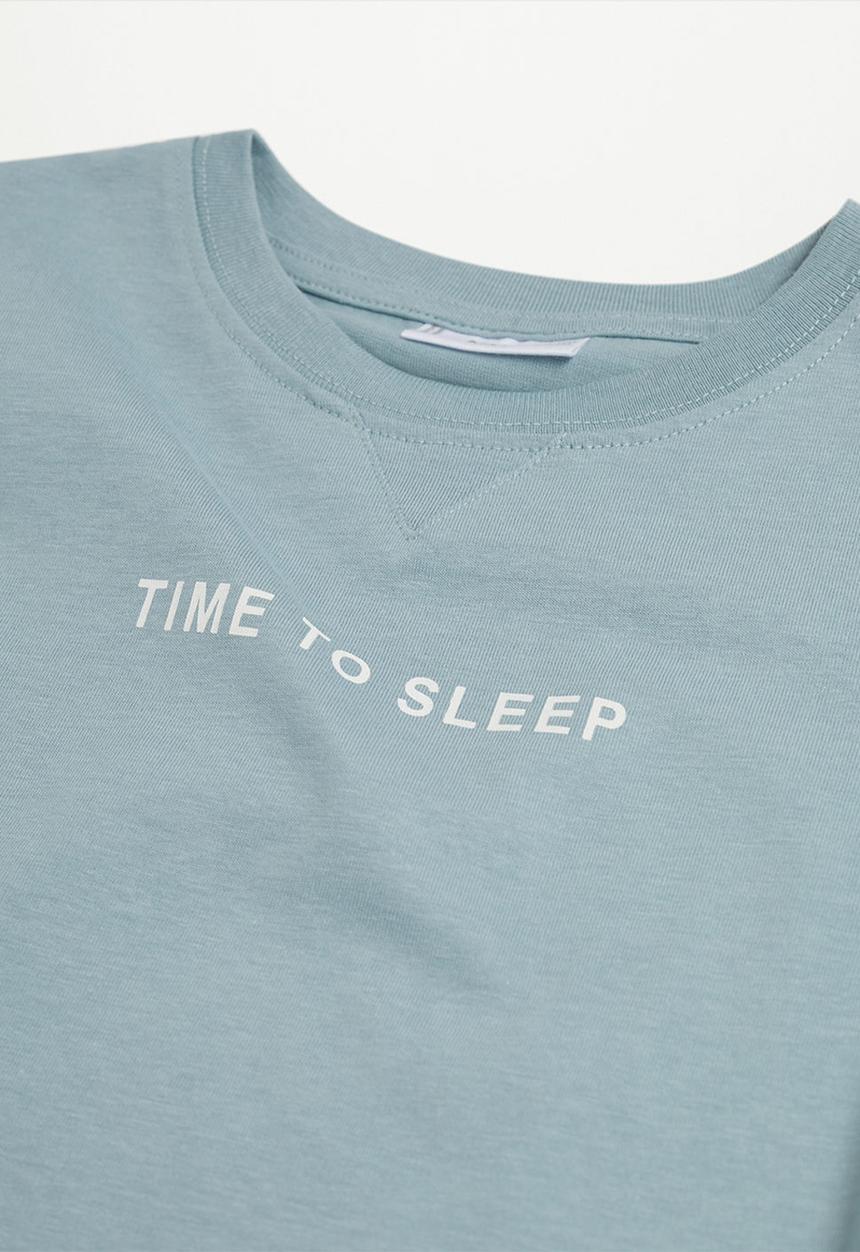 MANGO - Pijama pack time - turquoise