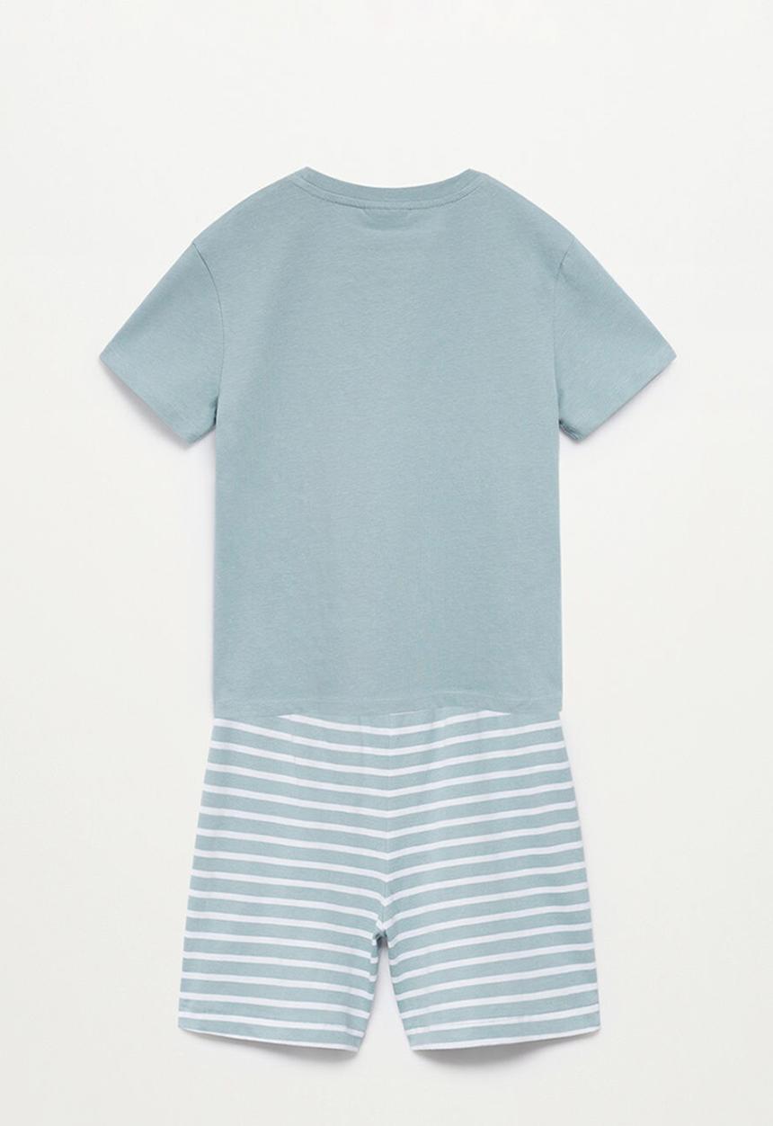 MANGO - Pijama pack time - turquoise