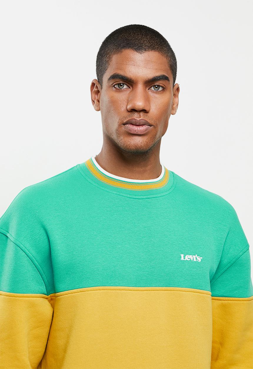 Levi’s® - Colour block tipped crew - alhambra