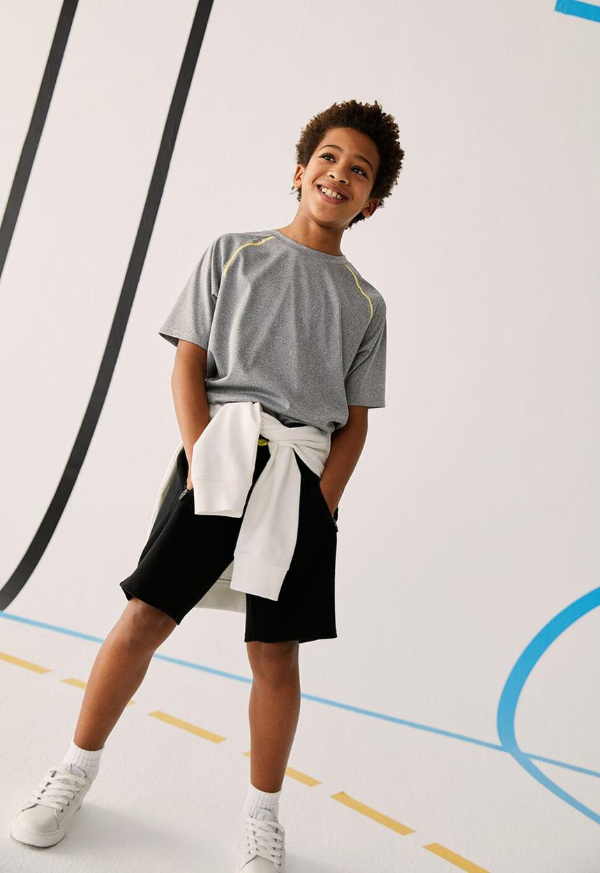MANGO - T-shirt tgoal - grey