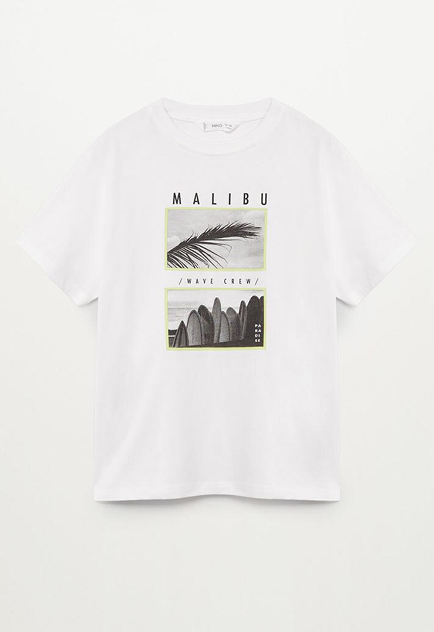 MANGO - T-shirt surf - white