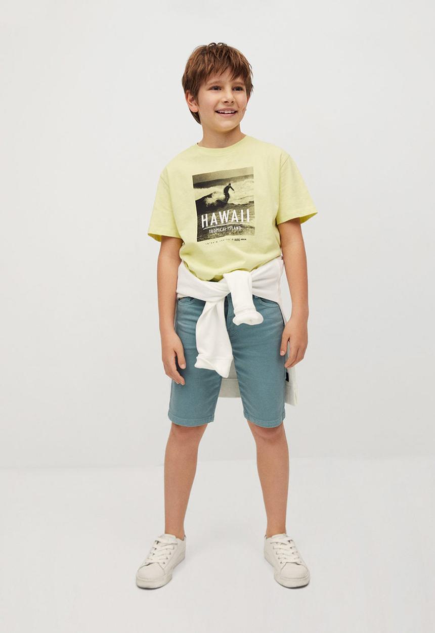 MANGO - T-shirt surf - yellow