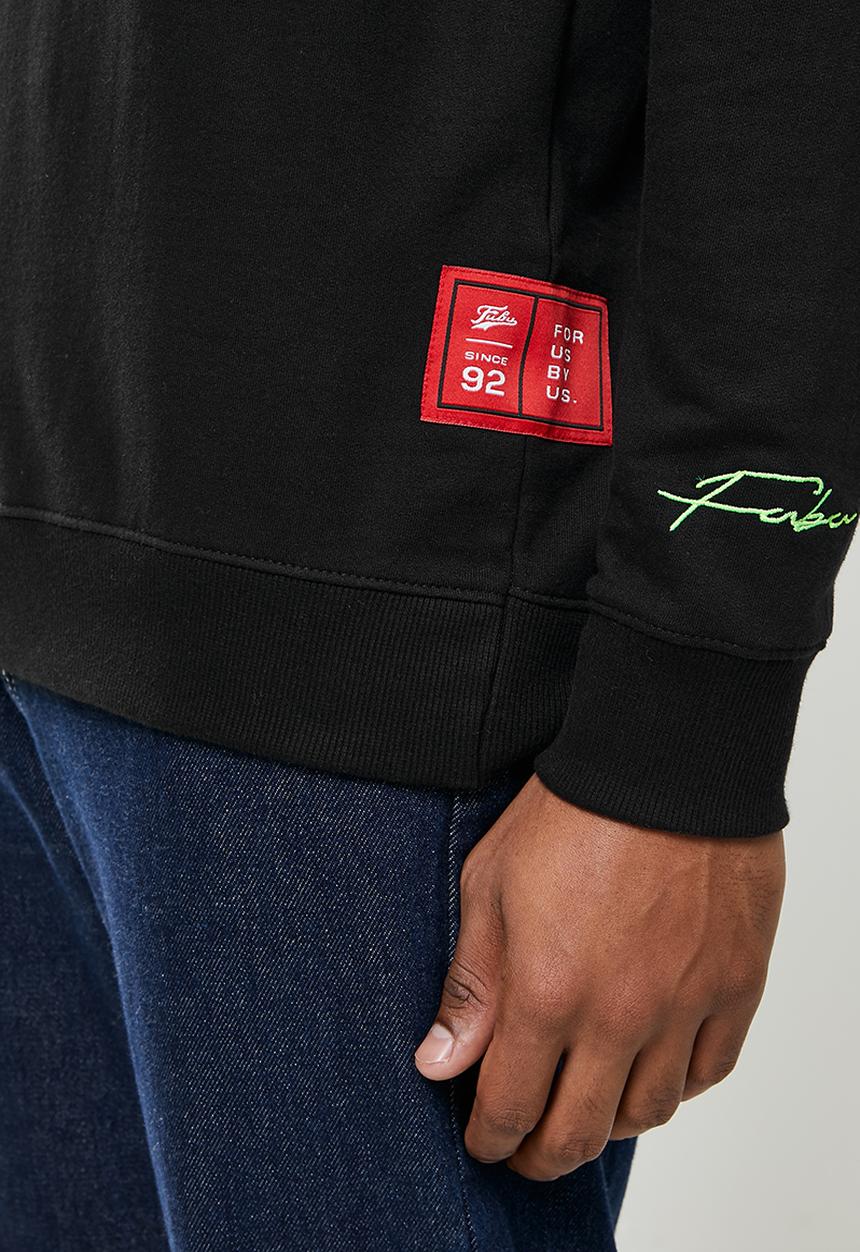 FUBU - Fubu puff mens sweater - black