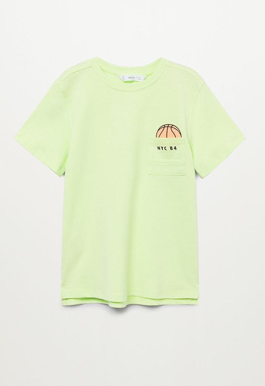 MANGO - T-shirt sport - bright yellow