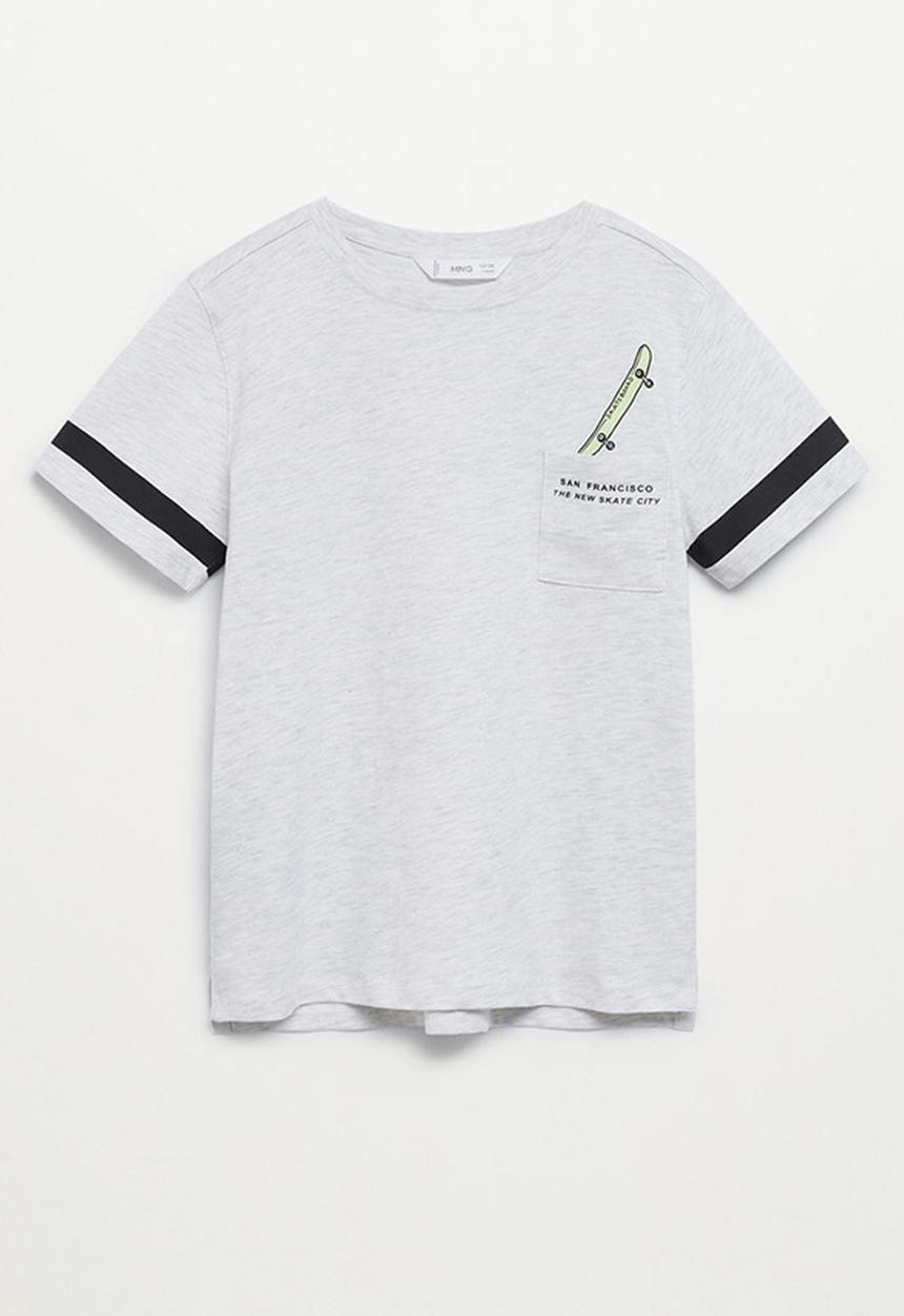 MANGO - T-shirt sport - grey