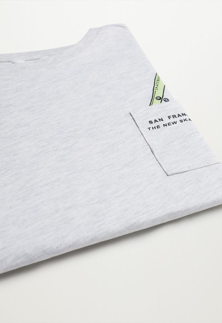 MANGO - T-shirt sport - grey
