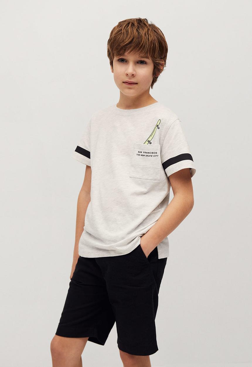MANGO - T-shirt sport - grey