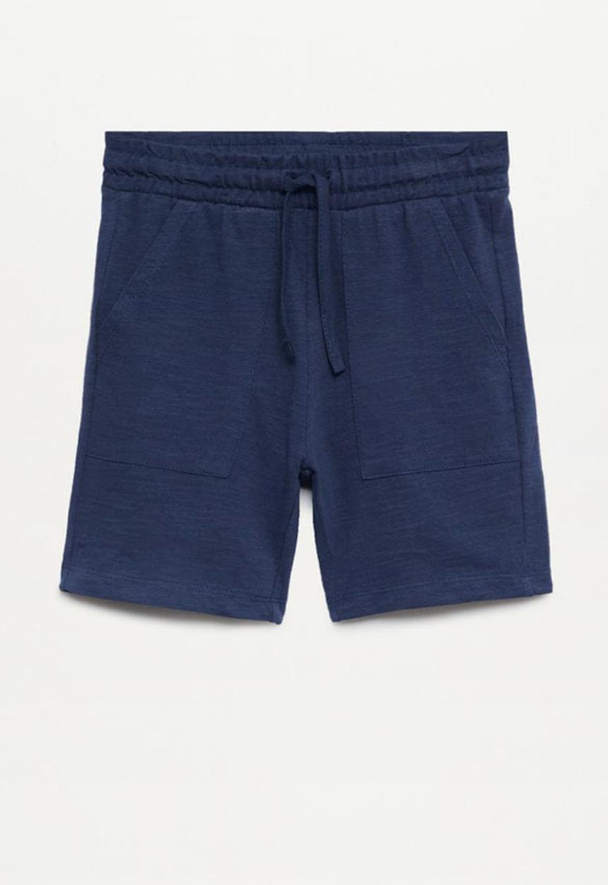 MANGO - Bermuda shorts slub 8 - navy