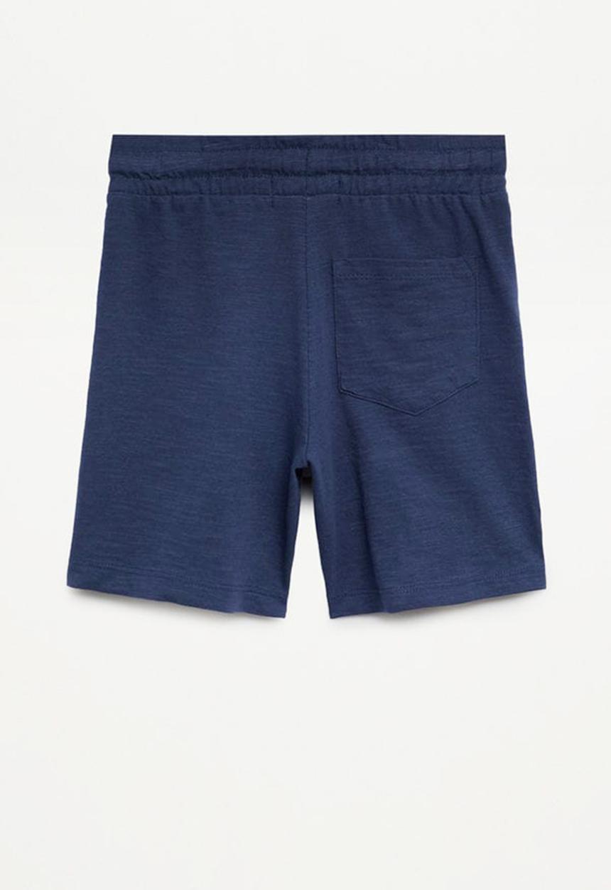 MANGO - Bermuda shorts slub 8 - navy