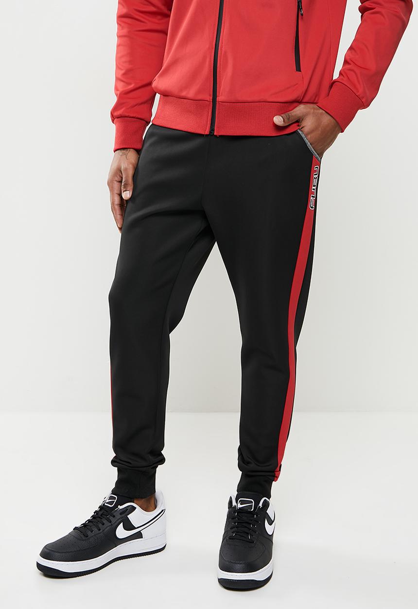 FUBU - Hudson 2.0 tracksuit bottom - black & red