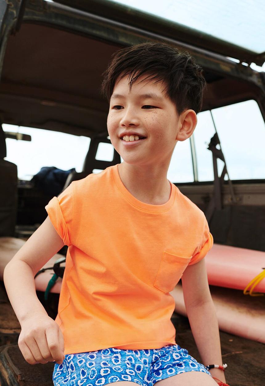 MANGO - T-shirt brad - orange