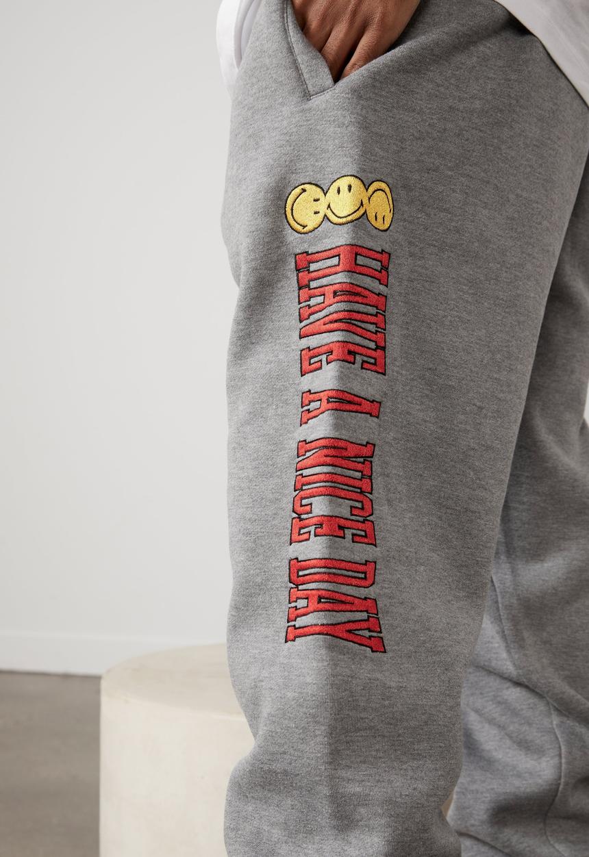 Factorie - Smiley relaxed trackpant - mid grey