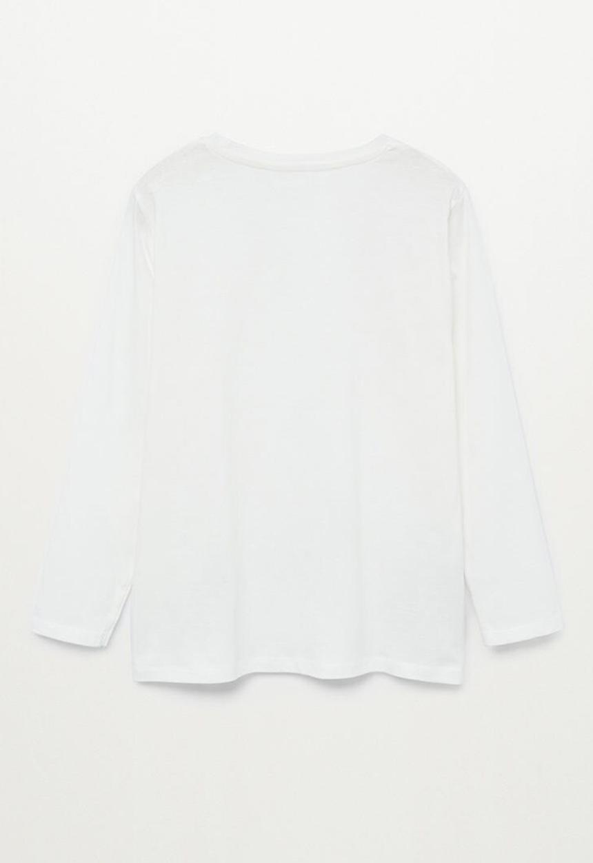 MANGO - T-shirt draw - white