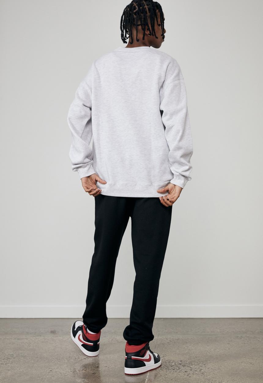 Factorie - Elite oversized crew - silver marle
