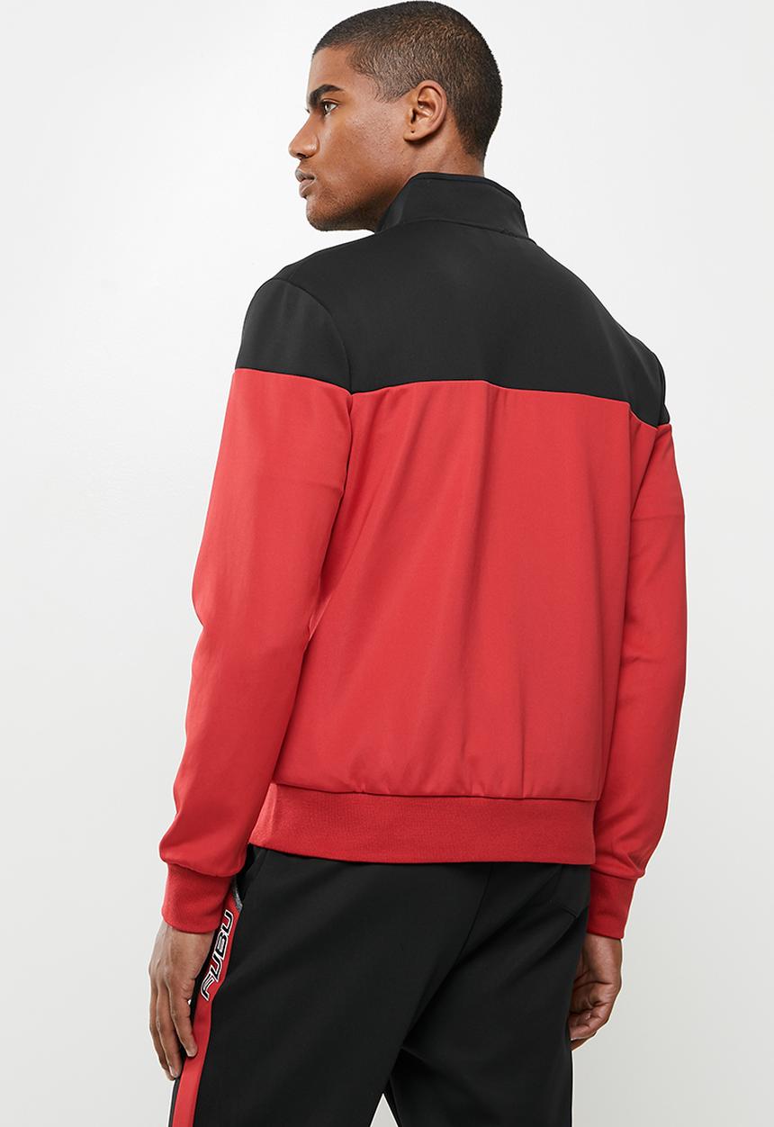 FUBU - Hudson 2.0 tracksuit top - black & red