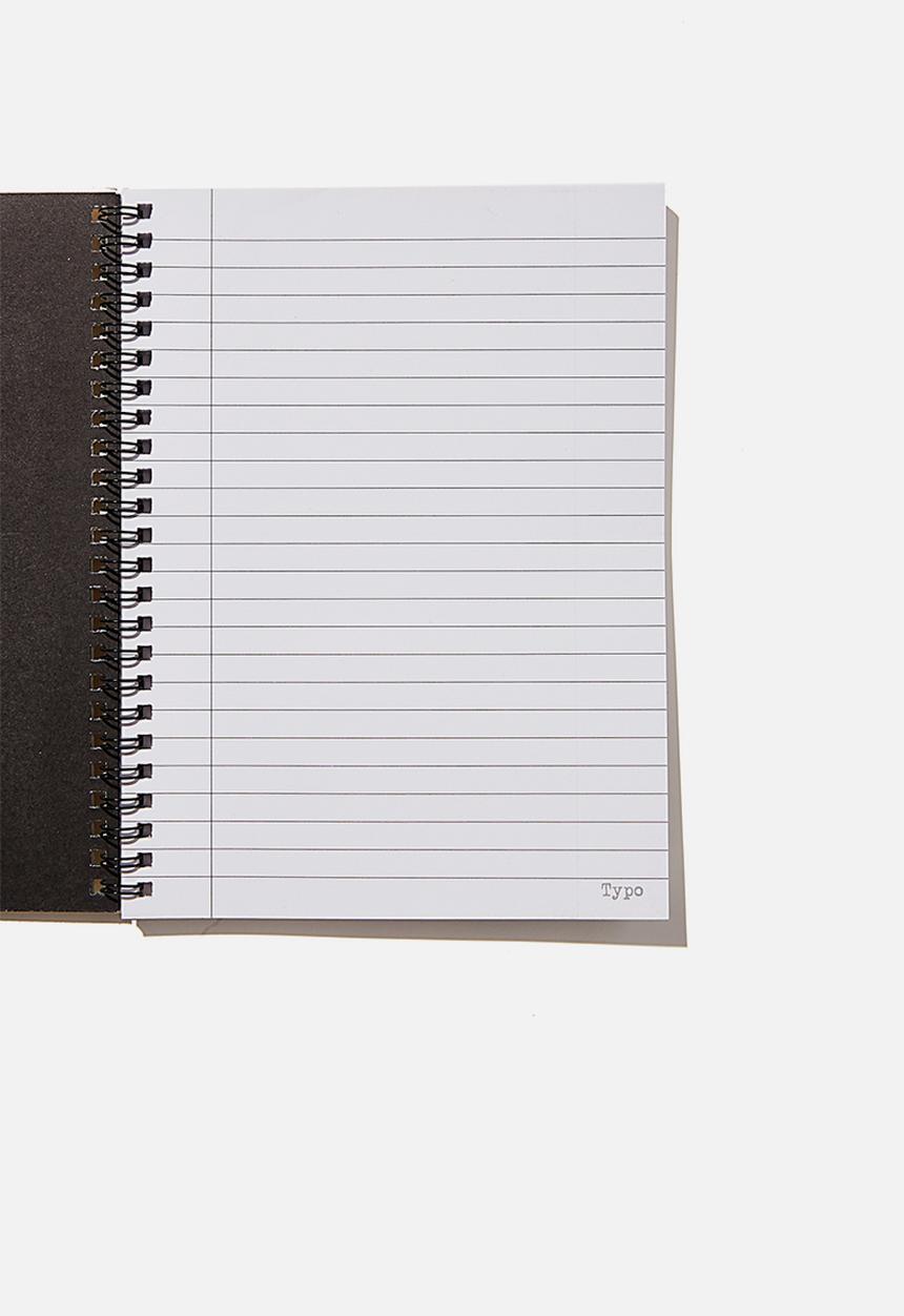 Typo - A5 spinout notebook recycled - rg uk biccys