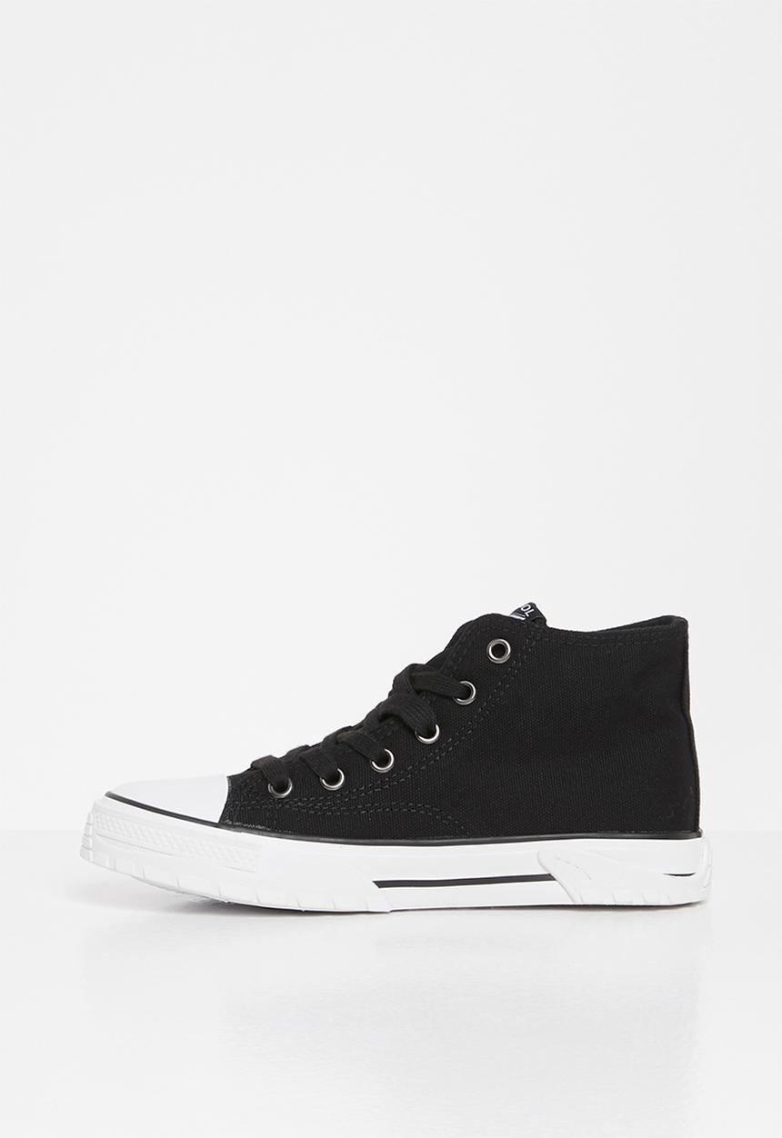 KANGOL - High top lace up - black