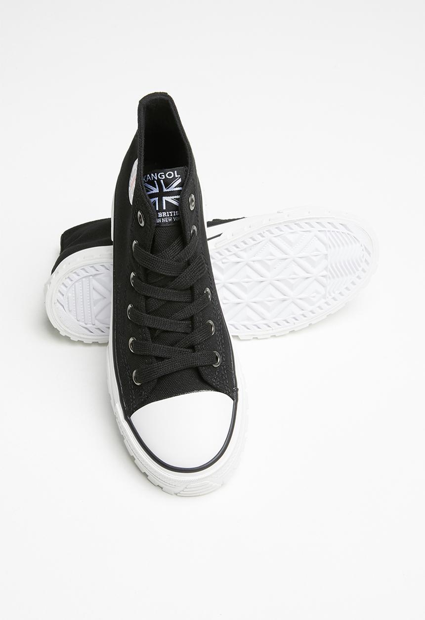 KANGOL - High top lace up - black