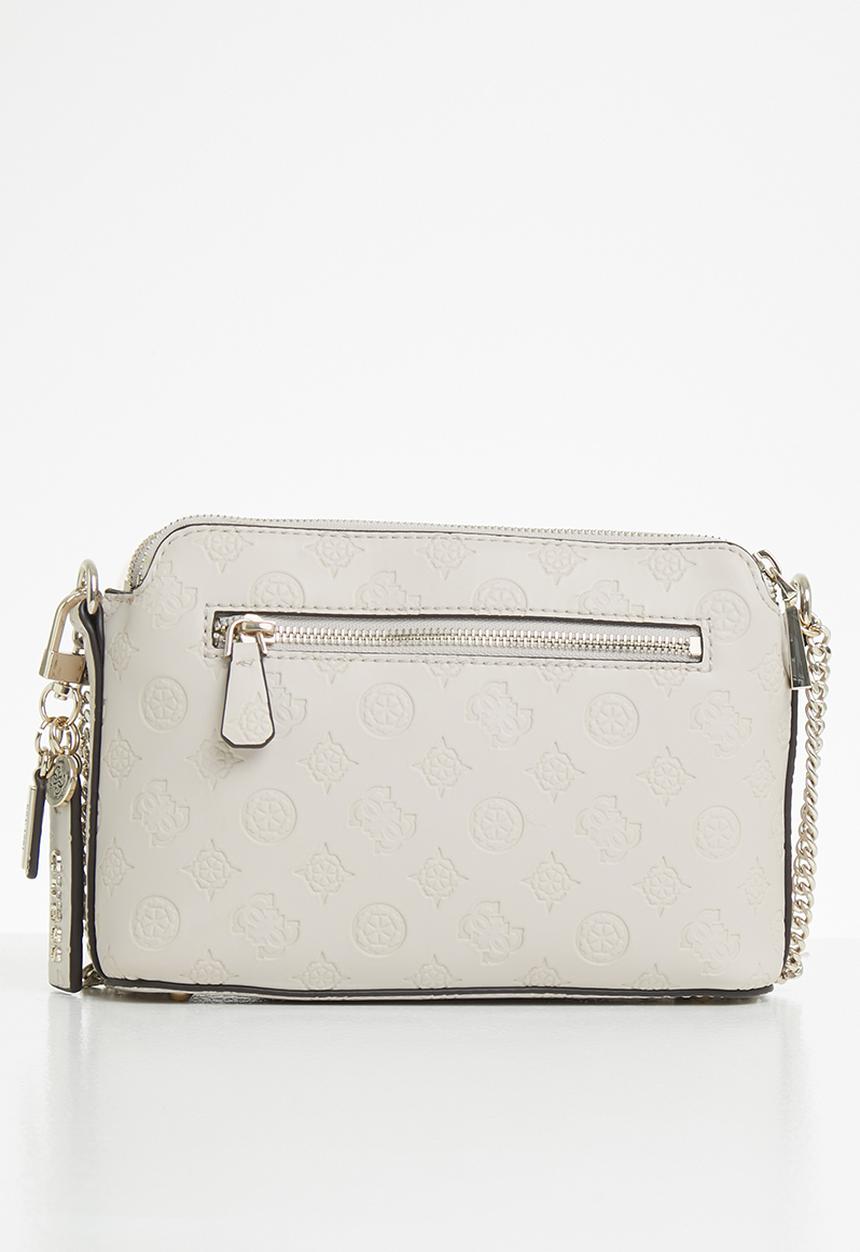 GUESS - Ninnette dbl zip crossbody - stone