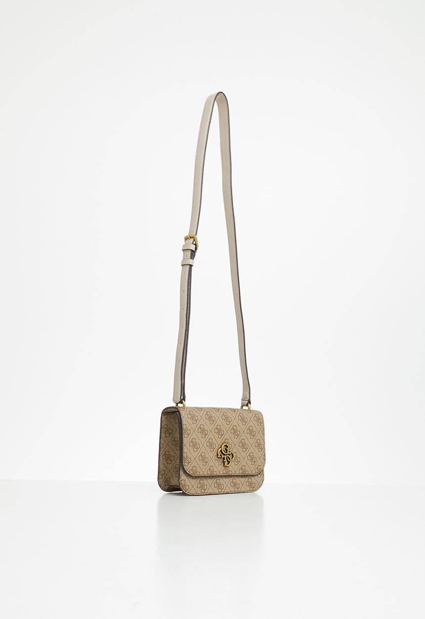 GUESS - Noelle mini crossbody flap - brown 