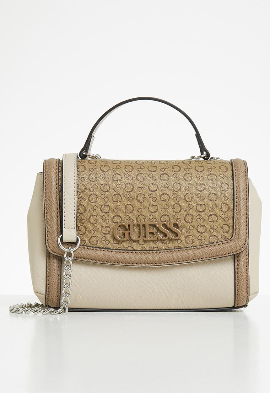 GUESS - Ahana mini crossbody flap - brown 