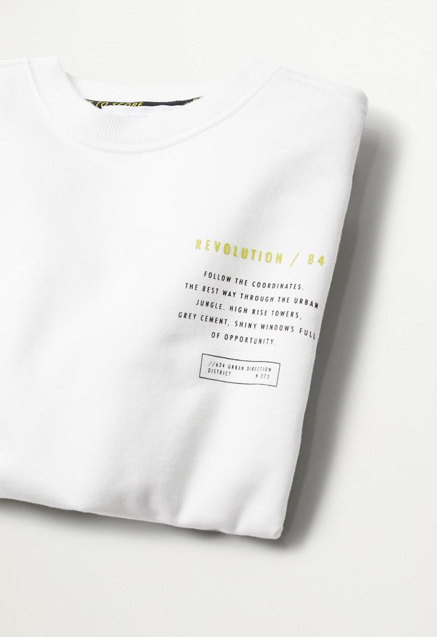 MANGO - Sweatshirt follow - white