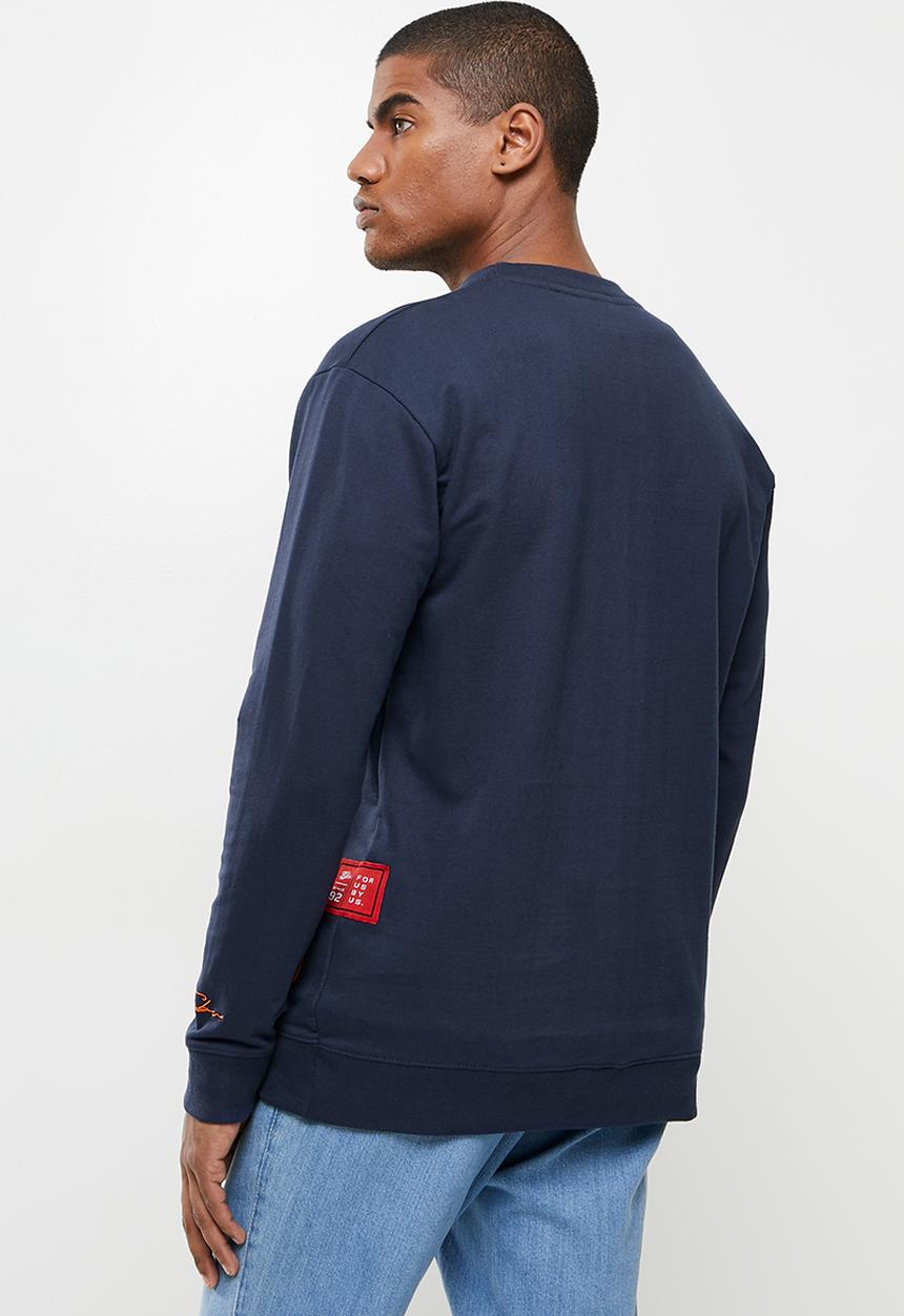 FUBU - Tompkins mens sweater - navy