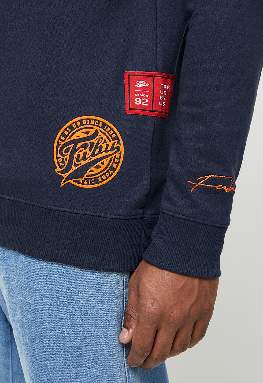 FUBU - Tompkins mens sweater - navy