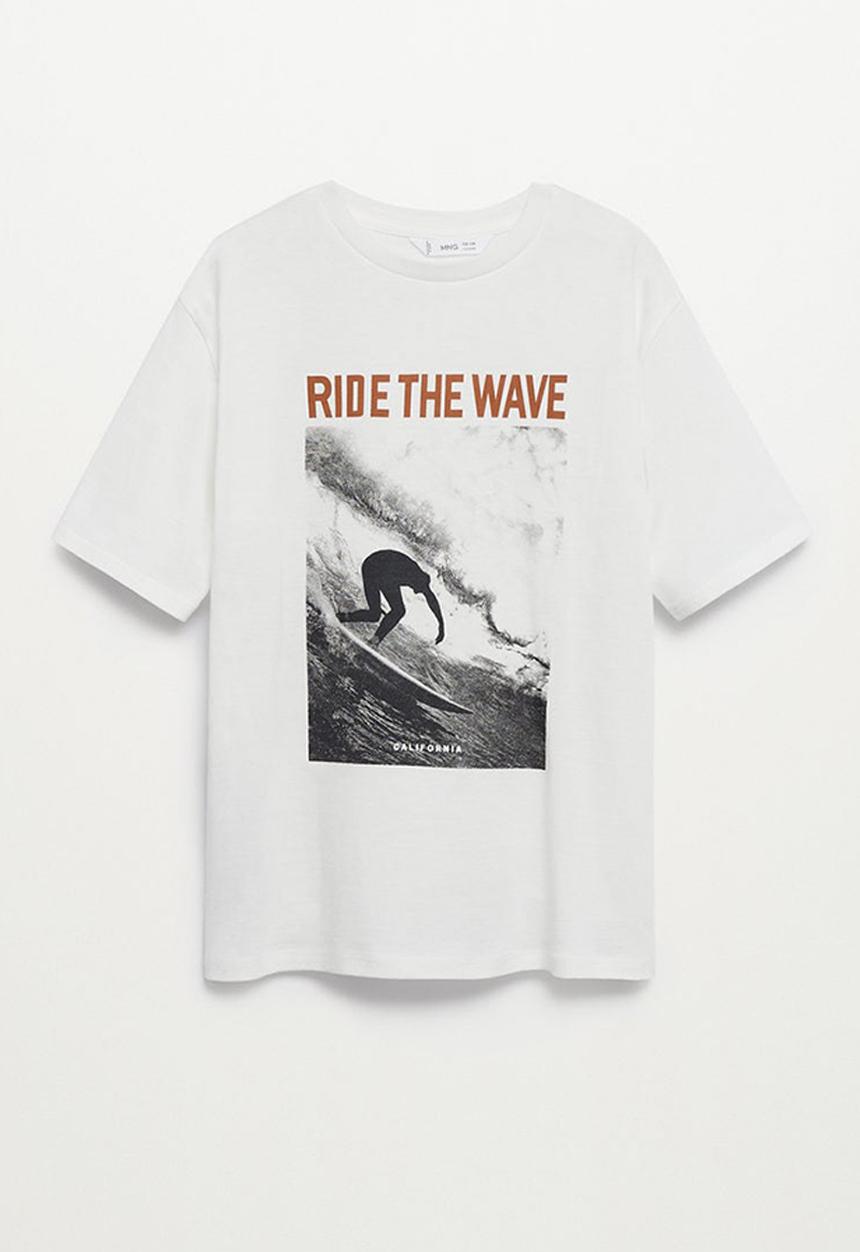 MANGO - T-shirt cali - white