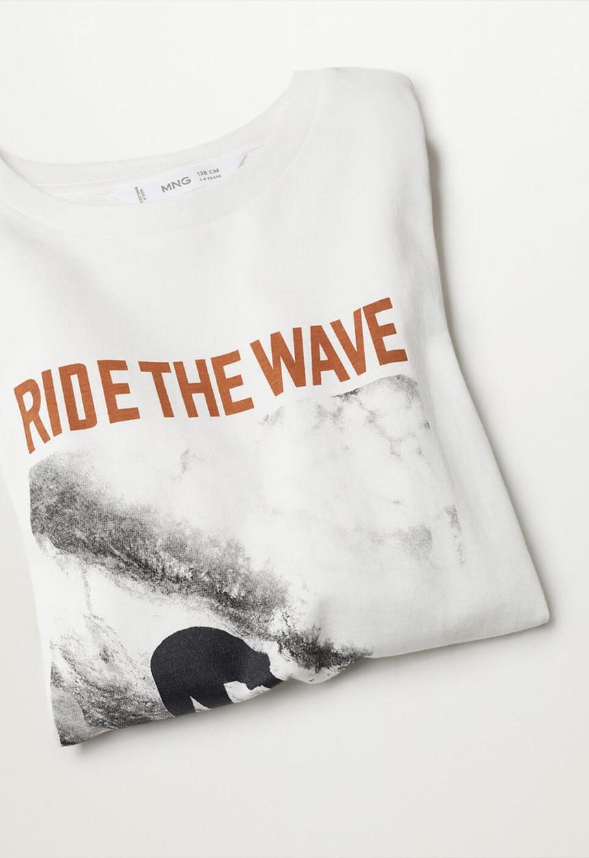 MANGO - T-shirt cali - white