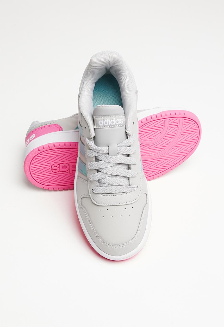 adidas Originals - Hoops 2.0 k - grey two/mint ton/screaming pink