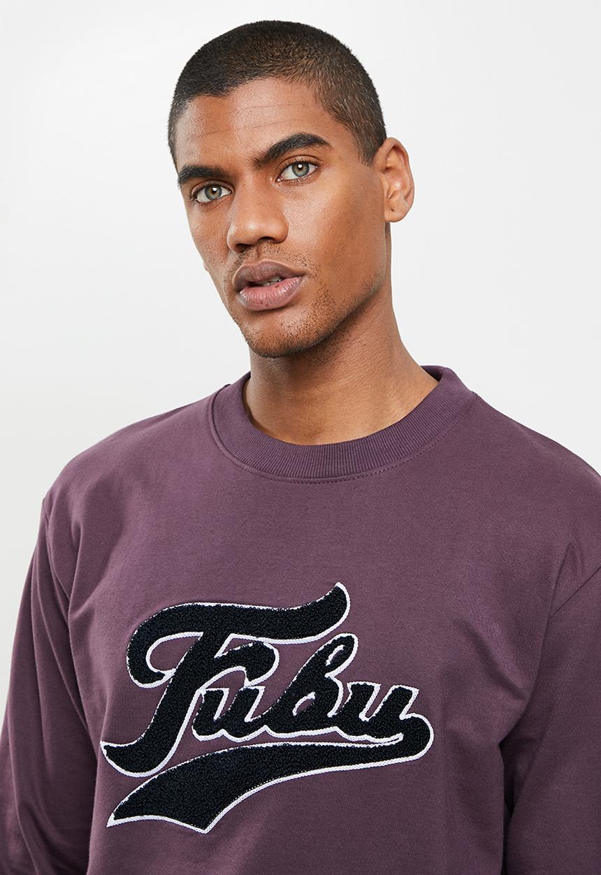FUBU - Fubu 05 towel mens sweater - burgundy