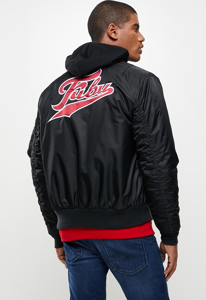 FUBU - Broadway premium bomber jacket - black