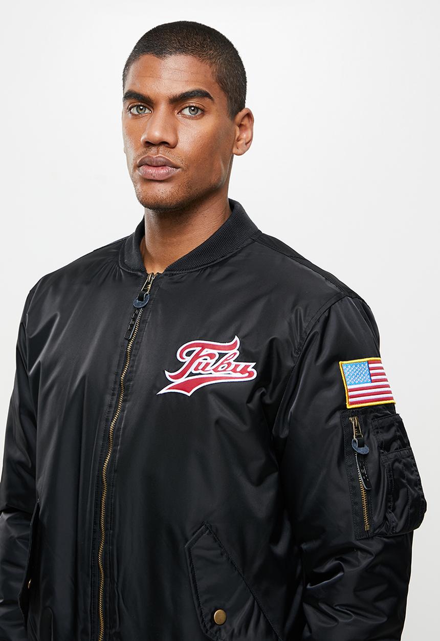 FUBU - Broadway premium bomber jacket - black