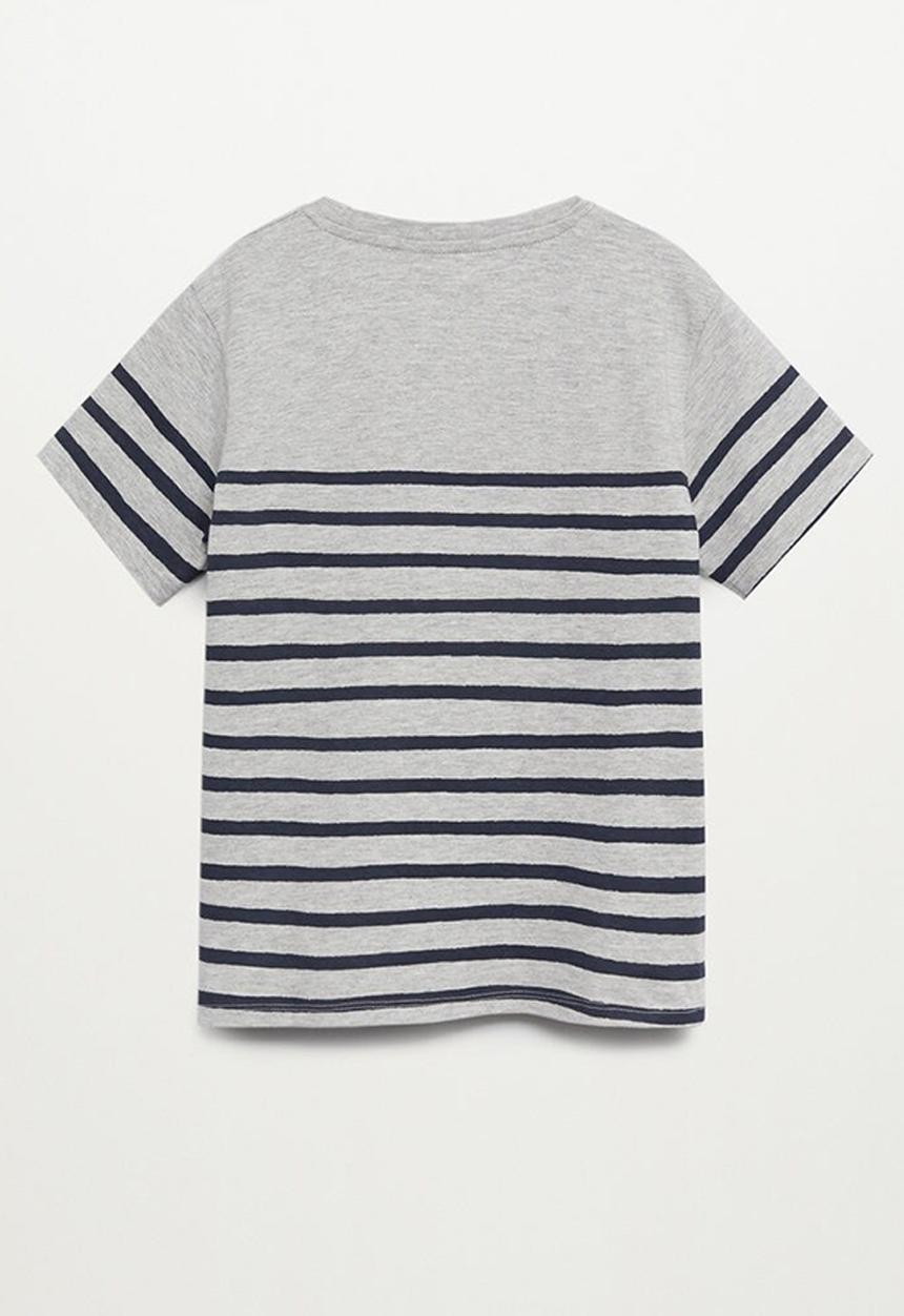 MANGO - T-shirt ocean - grey