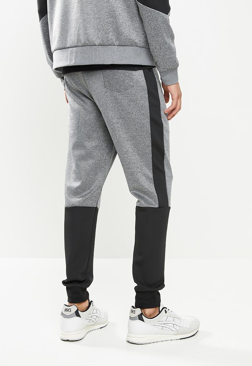 FUBU - Hudson 2.0 tracksuit bottom - black & grey 