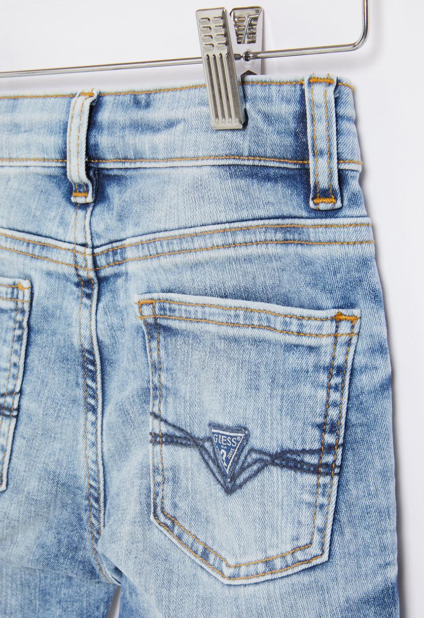 GUESS - Fluo damage denim shorts - blue 