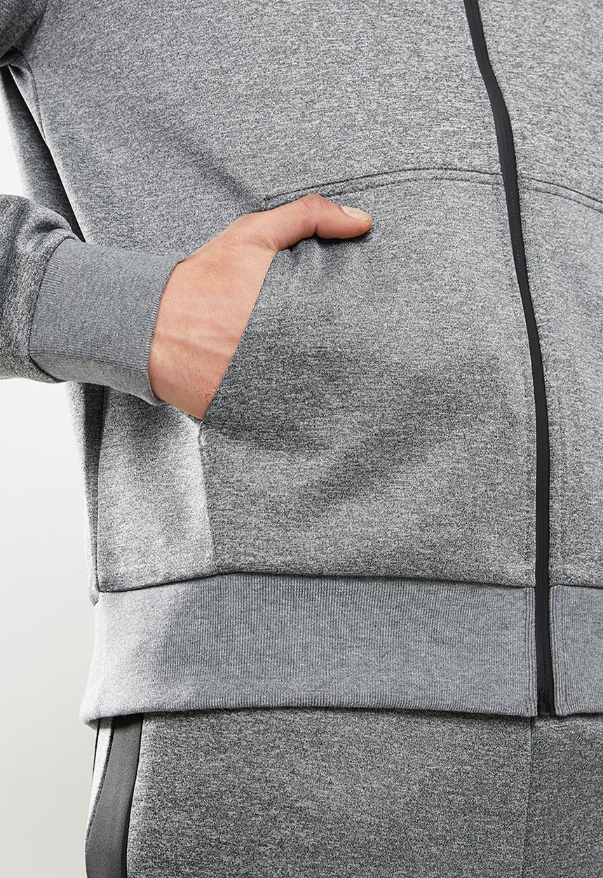 FUBU - Hudson 2.0 tracksuit top - black & grey 