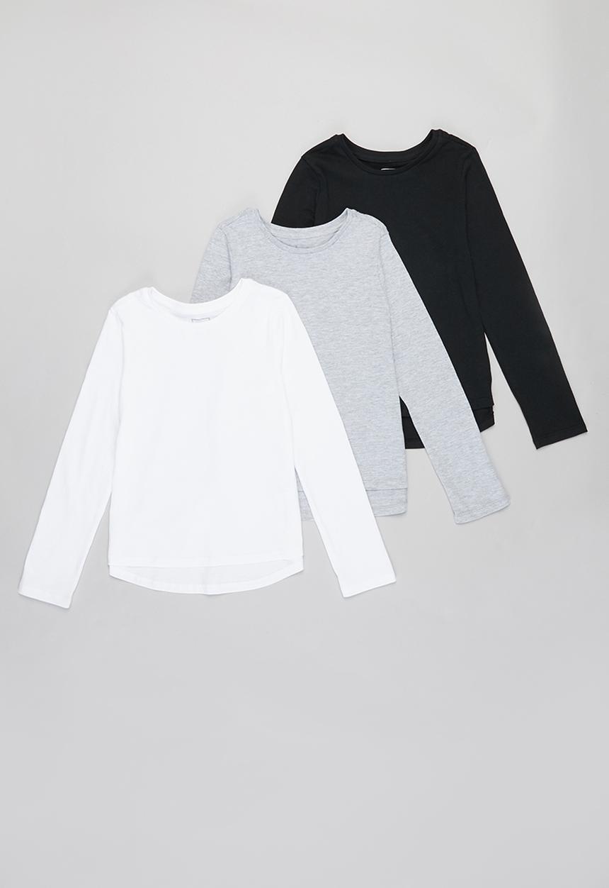 Pop Candy - 3 Pack plain T-shirt set - multi 