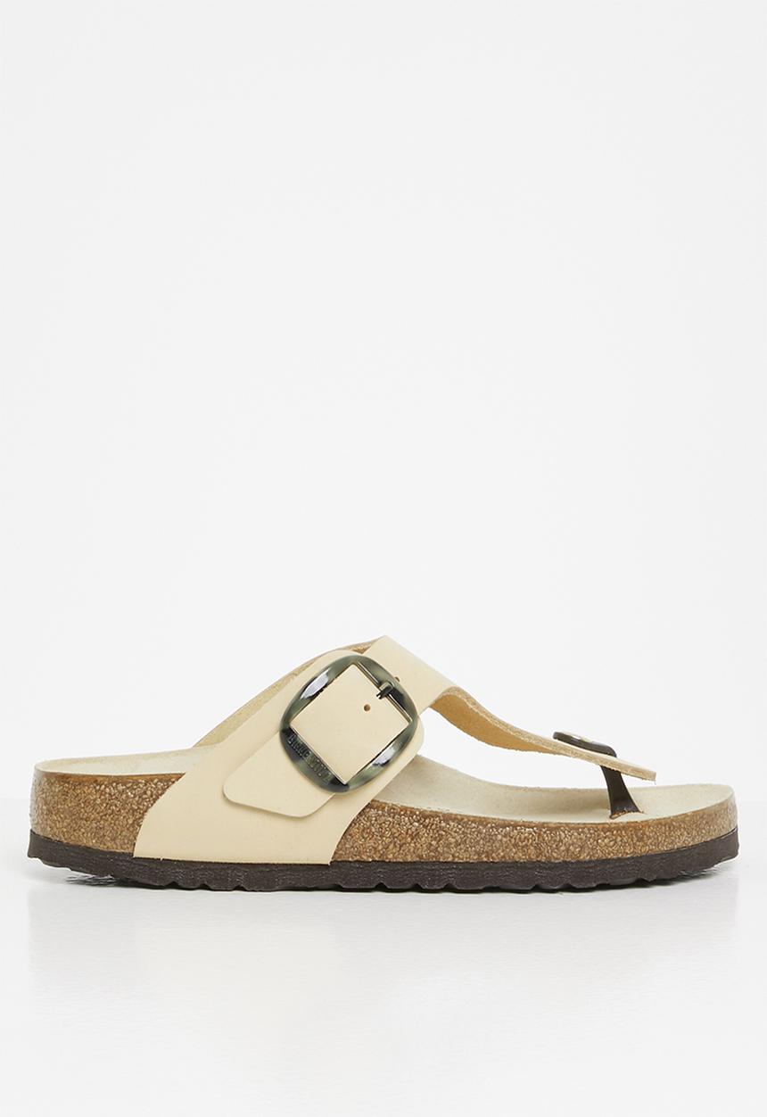Birkenstock - Gizeh big buckle nubuck narrow - almond