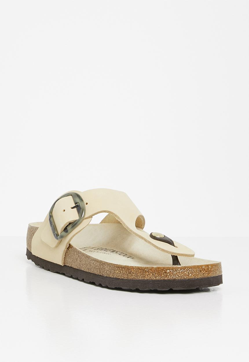 Birkenstock - Gizeh big buckle nubuck narrow - almond