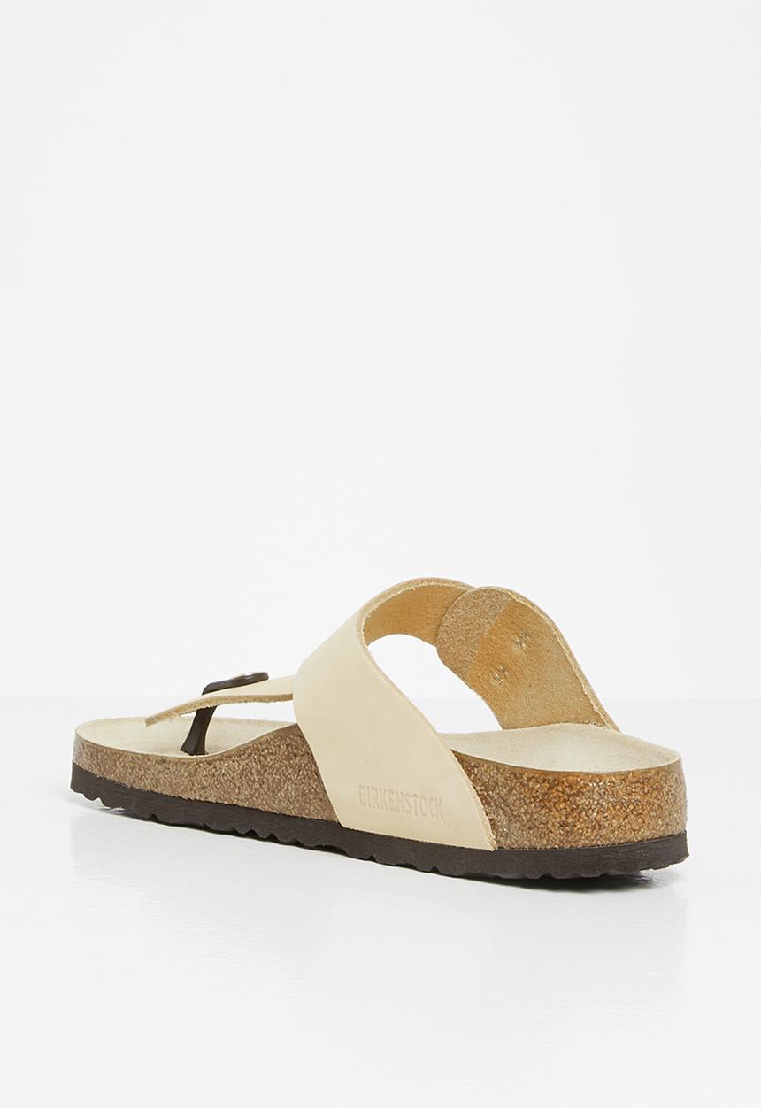 Birkenstock - Gizeh big buckle nubuck narrow - almond