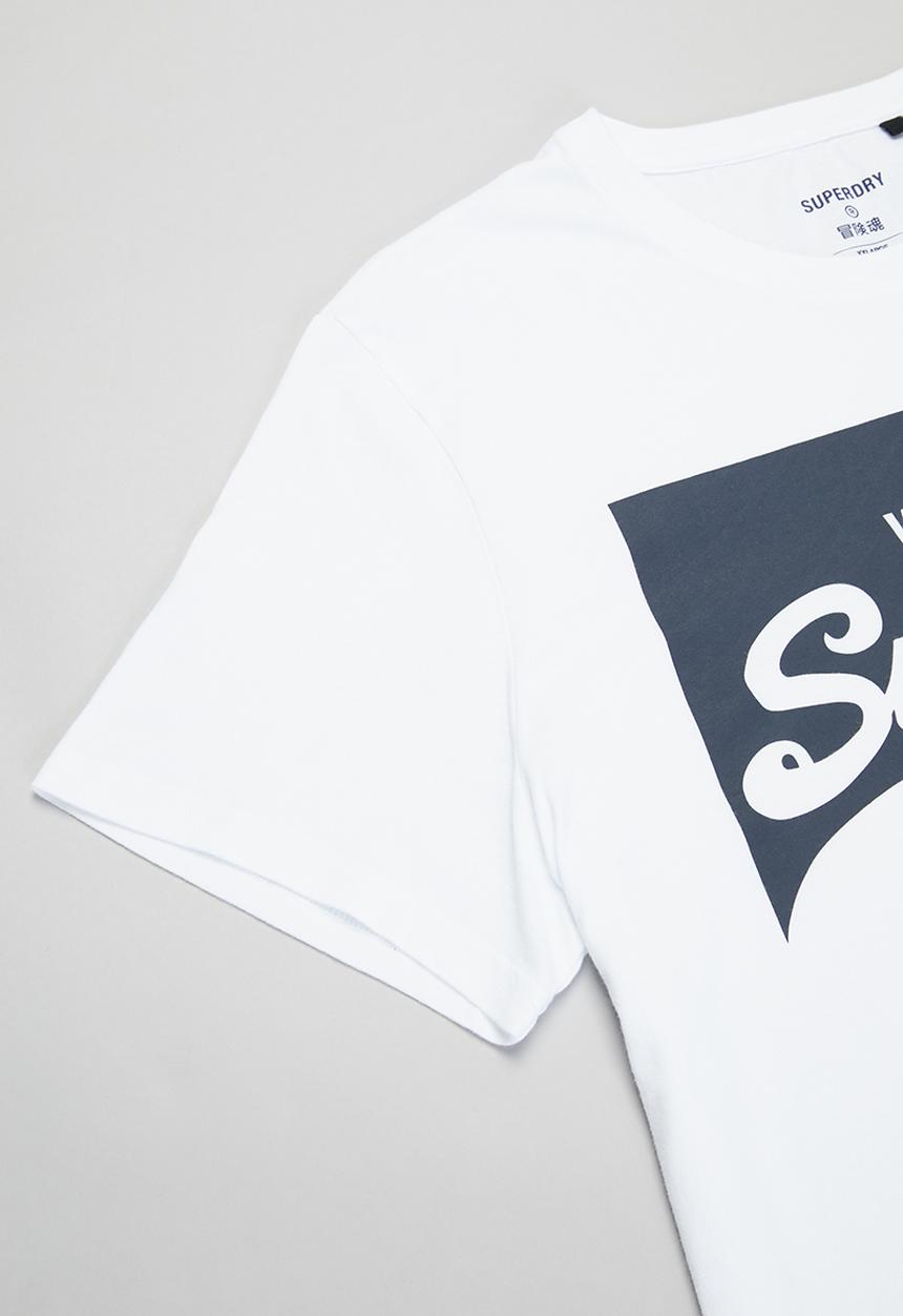 Superdry. - Vl o primary tee - white 