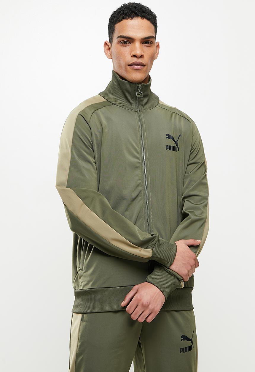 PUMA - Iconic t7 track jacket  - grape leaf