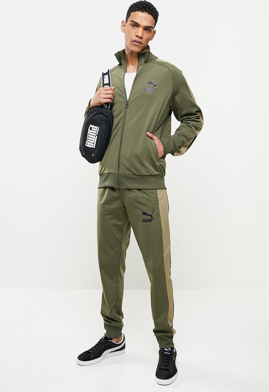 PUMA - Iconic t7 track jacket  - grape leaf