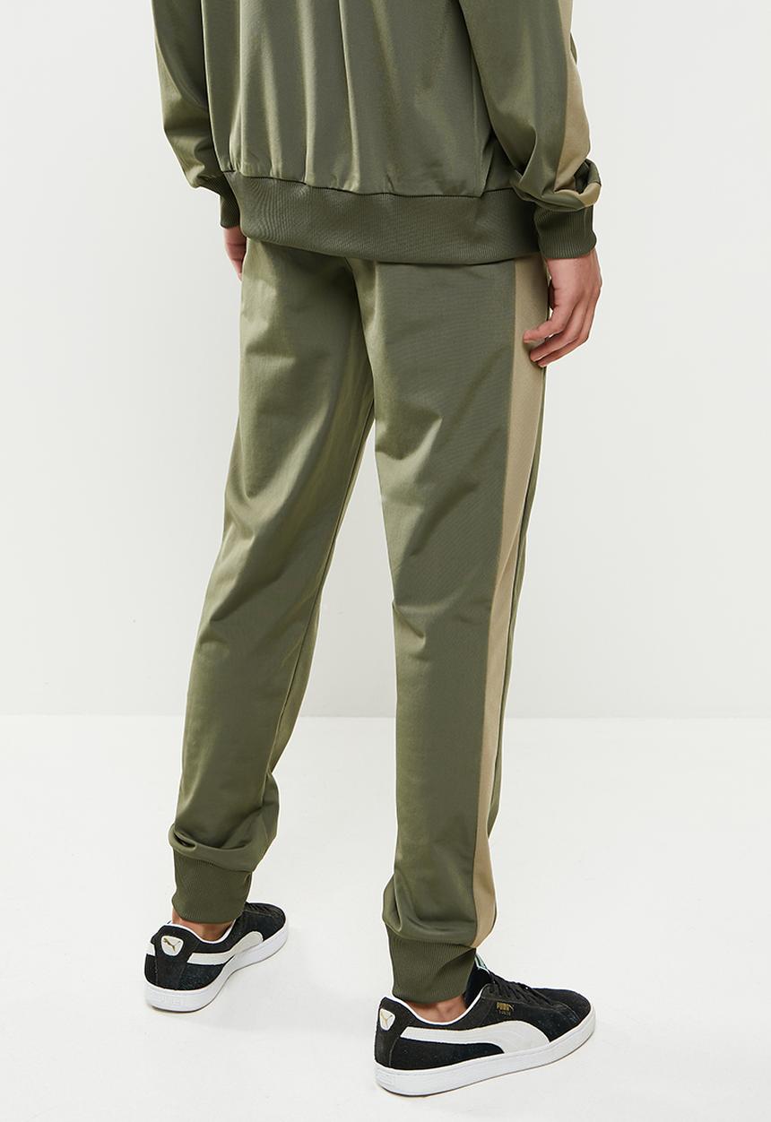 PUMA - Iconic t7 track pants  - grape leaf