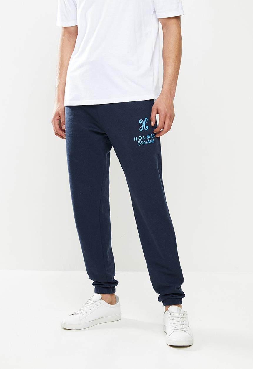 Holmes Bro's - Holmes belted trackpant - navy