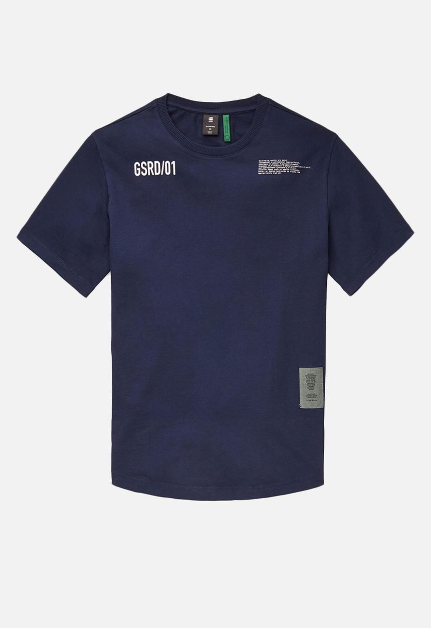 G-STAR - C&s back multi graphic loose t - navy 