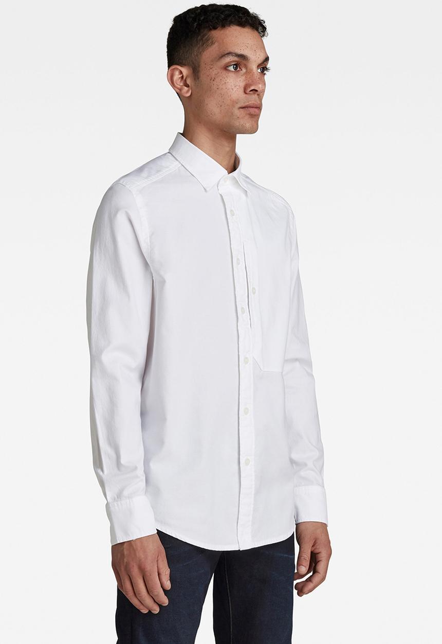 G-STAR - Oxford regular shirt  - white