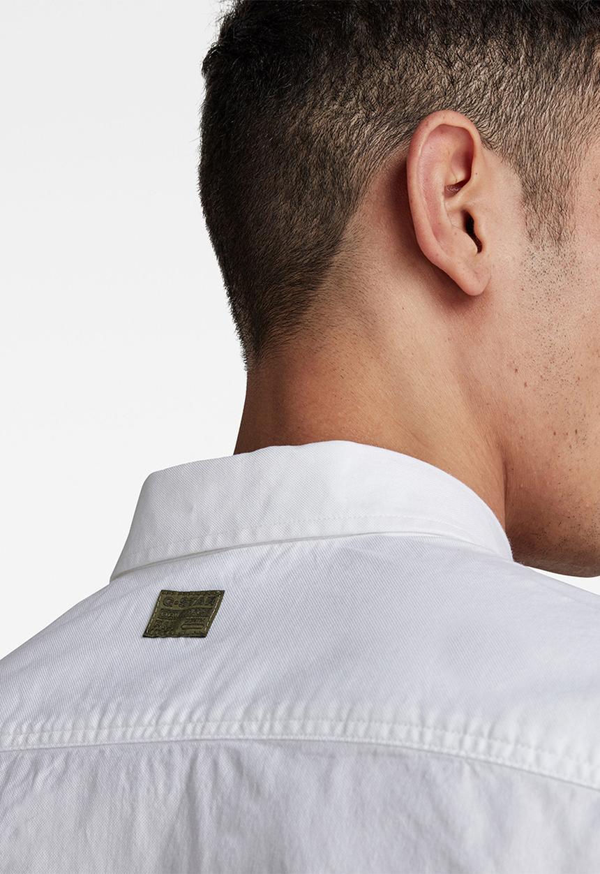 G-STAR - Oxford regular shirt  - white